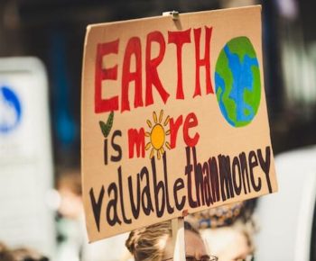 Cartel de marcha por derechos climaticos